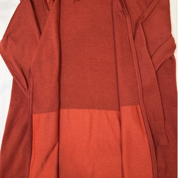 Rust Colored Knit Hoodie Cardigan by Allie & Rob / Medium / SKU 0014 - Picture 5 of 9